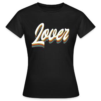 Lover - Women's T-Shirt - black - Front - AI Model Female 172 dark (172cm)