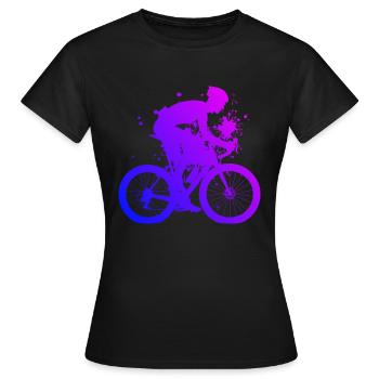 Cycliste de route Vélo de route Vélo de route Vélo de route - T-shirt Femme - noir - Devant - AI Model Female 172 dark (172cm)