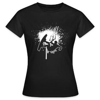 Kitesurf Kitesurf Kitesurf Kitesurf Hommes - T-shirt Femme - noir - Devant - AI Model Female 172 dark (172cm)