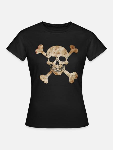 Drapeau pirate - T-shirt Femme - noir