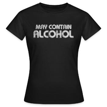 alcool - T-shirt Femme - noir - Devant - AI Model Female 172 dark (172cm)