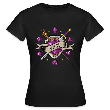 Witch RPG - T-shirt Femme - noir - Devant - AI Model Female 172 dark (172cm)