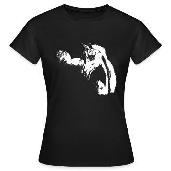 arabisches Pferd - Frauen T-Shirt - Schwarz - Vorne - AI Model Female 172 dark (172cm)