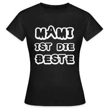 Mum - Women's T-Shirt - black - Front - AI Model Female 172 dark (172cm)