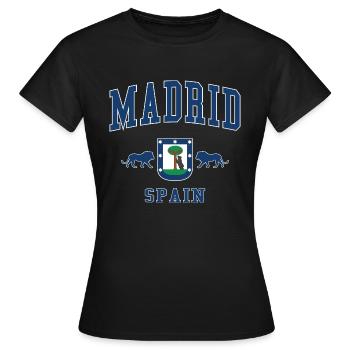 Madrid - Women's T-Shirt - black - Front - AI Model Female 172 dark (172cm)