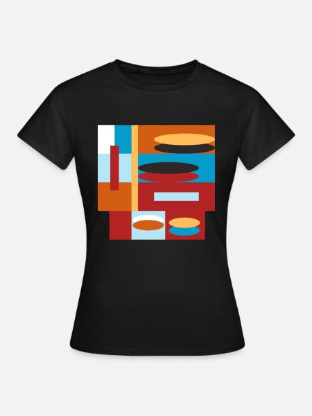 graphic bunt - Frauen T-Shirt - Schwarz