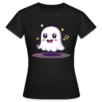 Geist - Frauen T-Shirt - Schwarz - Vorne - AI Model Female 172 dark (172cm)
