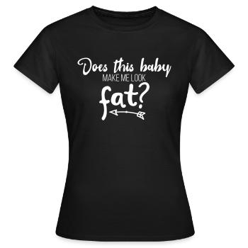 schwanger Schwangerschaft Schwangere Baby lustig - Frauen T-Shirt - Schwarz - Vorne - AI Model Female 172 dark (172cm)