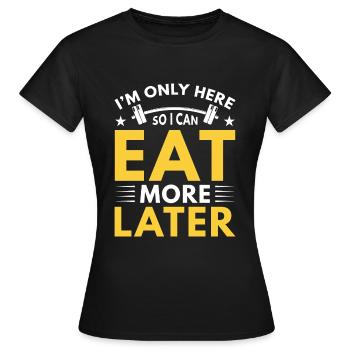 Lustiger Fitness Spruch Workout Warmup Sport - Frauen T-Shirt - Schwarz - Vorne - AI Model Female 172 dark (172cm)