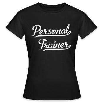 Personal Trainer - Women's T-Shirt - black - Front - AI Model Female 172 dark (172cm)