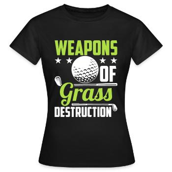 Lustiger Golf Spruch - Golfer - Frauen T-Shirt - Schwarz - Vorne - AI Model Female 172 dark (172cm)