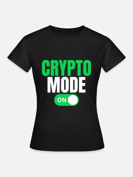 Krypto Modus Ein - Frauen T-Shirt - Schwarz