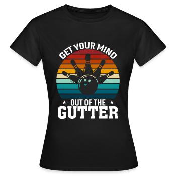 Sortez votre du caniveau - T-shirt Femme - noir - Devant - AI Model Female 172 dark (172cm)