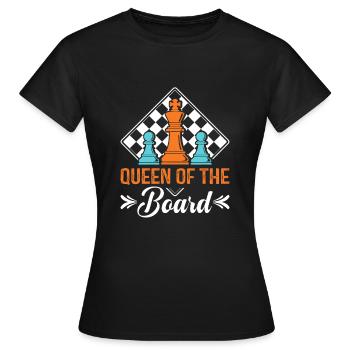 Dame des Bretts. - Frauen T-Shirt - Schwarz - Vorne - AI Model Female 172 dark (172cm)