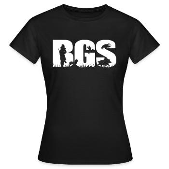 BGS Bavarian Mountain Scent Hound Hunting Wilsigns - Women's T-Shirt - black - Front - AI Model Female 172 dark (172cm)