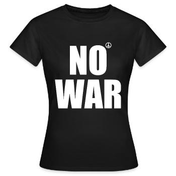 No war - T-shirt Femme - noir - Devant - AI Model Female 172 dark (172cm)