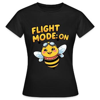 Mode de vol Bee - Prêt pour le décollage - T-shirt Femme - noir - Devant - AI Model Female 172 dark (172cm)