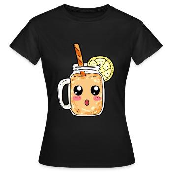 Smoothie rafraîchissement boisson boisson cadeau - T-shirt Femme - noir - Devant - AI Model Female 172 dark (172cm)