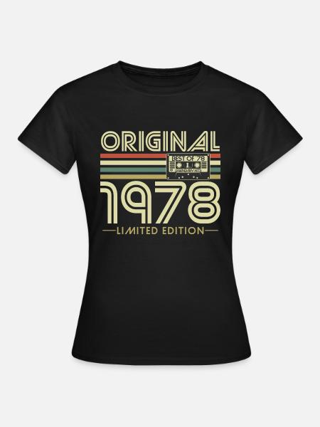 Originale 1978 vintage vintage compleanno retrò - Maglietta da donna - nero