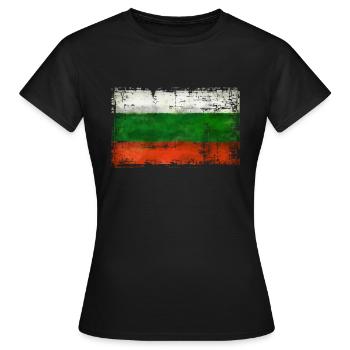 Bulgarie - Bulgarie - T-shirt Femme - noir - Devant - AI Model Female 172 dark (172cm)
