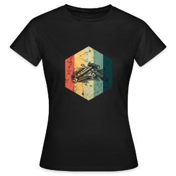 tool - Women's T-Shirt - black - Front - AI Model Female 172 dark (172cm)