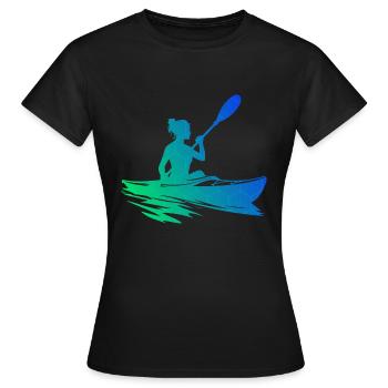Kayak Canoë Kayak Homme Kayak Femme - T-shirt Femme - noir - Devant - AI Model Female 172 dark (172cm)