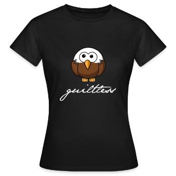 cadeau aigle oiseau innocent innocent innocent - T-shirt Femme - noir - Devant - AI Model Female 172 dark (172cm)