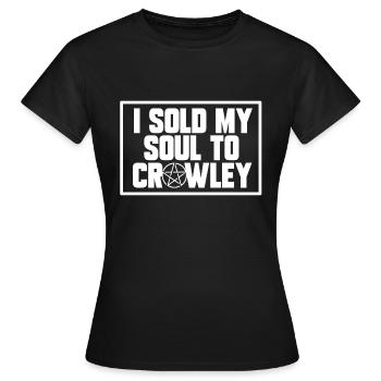 VENDU MON ÂME, CADEAU - T-shirt Femme - noir - Devant - AI Model Female 172 dark (172cm)