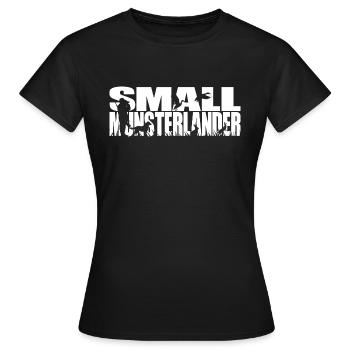 SMALL MUNSTERLANDER Jagdhund Wilsigns Jagdhunde - Frauen T-Shirt - Schwarz - Vorne - AI Model Female 172 dark (172cm)