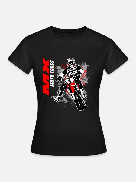 Moto Cross - Motocross - Supercross - Frauen T-Shirt - Schwarz
