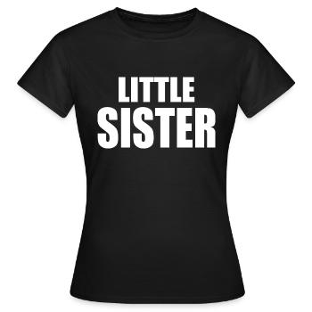 Little sister - T-shirt Femme - noir - Devant - AI Model Female 172 dark (172cm)
