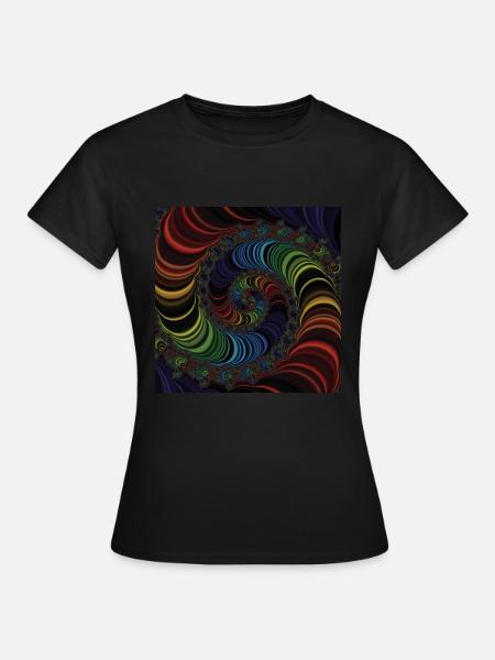 Fractal #X4 - Women's T-Shirt - black