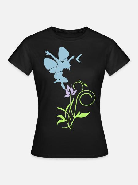 Orchidee / orchid (2c) - Frauen T-Shirt - Schwarz