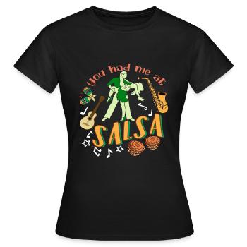 Salsa Danse Danse Professeur de danse Idée de cadeau - T-shirt Femme - noir - Devant - AI Model Female 172 dark (172cm)