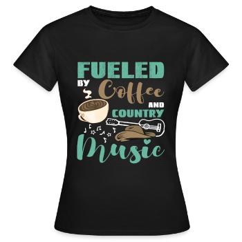 Countrymusic Western USA America Band Cadeau - T-shirt Femme - noir - Devant - AI Model Female 172 dark (172cm)