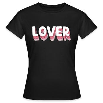 Lover - Women's T-Shirt - black - Front - AI Model Female 172 dark (172cm)