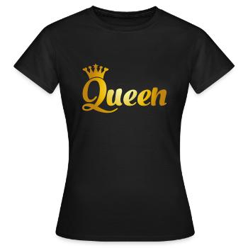 reine - T-shirt Femme - noir - Devant - AI Model Female 172 dark (172cm)