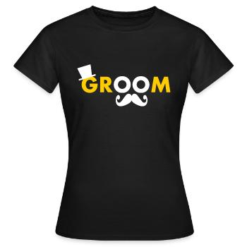 Groom - Frauen T-Shirt - Schwarz - Vorne - AI Model Female 172 dark (172cm)