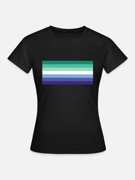 Gay Man Pride Flag - Frauen T-Shirt - Schwarz