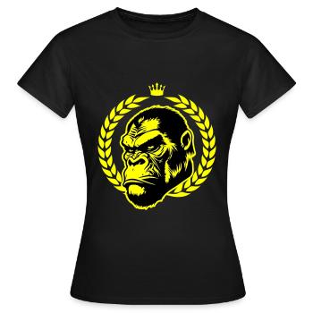 Gorilla Head - Women's T-Shirt - black - Front - AI Model Female 172 dark (172cm)