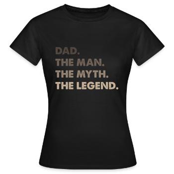 Bester Vater. Papa des Jahres. Geschenke für Papas Super Papa - Frauen T-Shirt - Schwarz - Vorne - AI Model Female 172 dark (172cm)