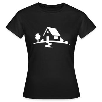 maison - T-shirt Femme - noir - Devant - AI Model Female 172 dark (172cm)