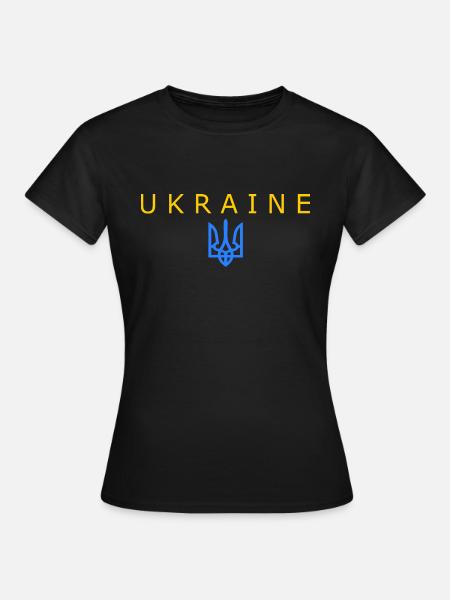 Ukraine - Frauen T-Shirt - Schwarz