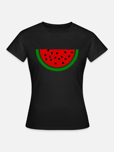 Watermeloen meloen - Dame-T-shirt - sort