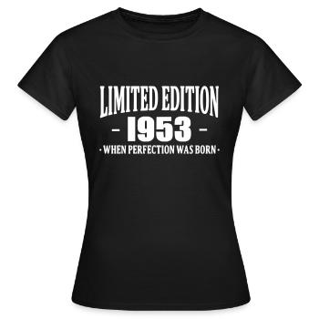 Limited Edition 1953 - T-shirt Femme - noir - Devant - AI Model Female 172 dark (172cm)