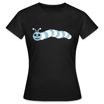 Raupe - Frauen T-Shirt - Schwarz - Vorne - AI Model Female 172 dark (172cm)