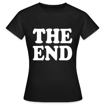 The end - Frauen T-Shirt - Schwarz - Vorne - AI Model Female 172 dark (172cm)