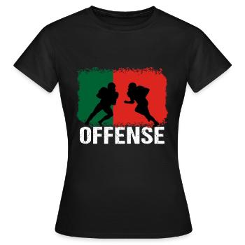 Football américain Portugal Offensive - T-shirt Femme - noir - Devant - AI Model Female 172 dark (172cm)