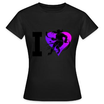 Eishockey Spieler Damen Eishockeyspieler - Frauen T-Shirt - Schwarz - Vorne - AI Model Female 172 dark (172cm)