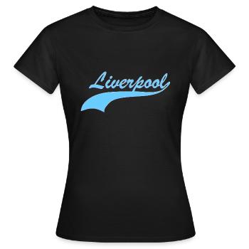 Liverpool - T-shirt Femme - noir - Devant - AI Model Female 172 dark (172cm)